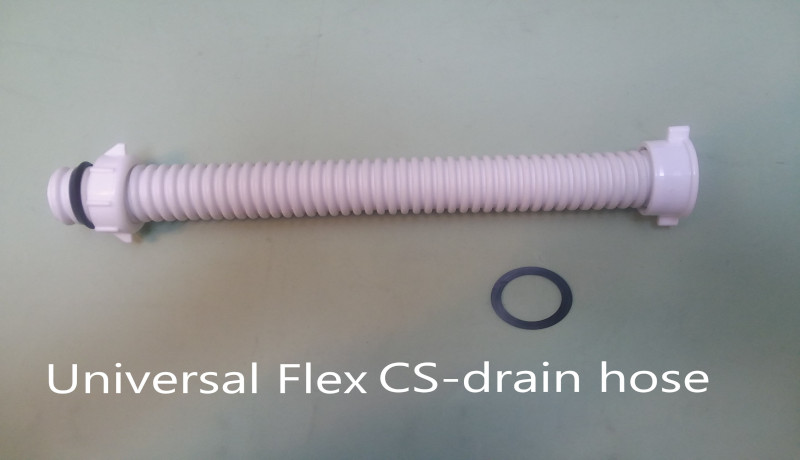 012. Universal Flex CS-drain Connector Strainer drain hose, plastic
